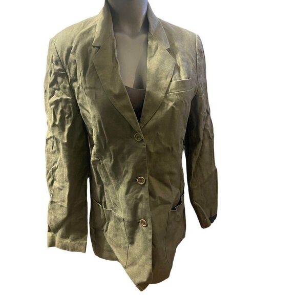 Eddie Bauer ladies linen Blazer Medium - Picture 1 of 5
